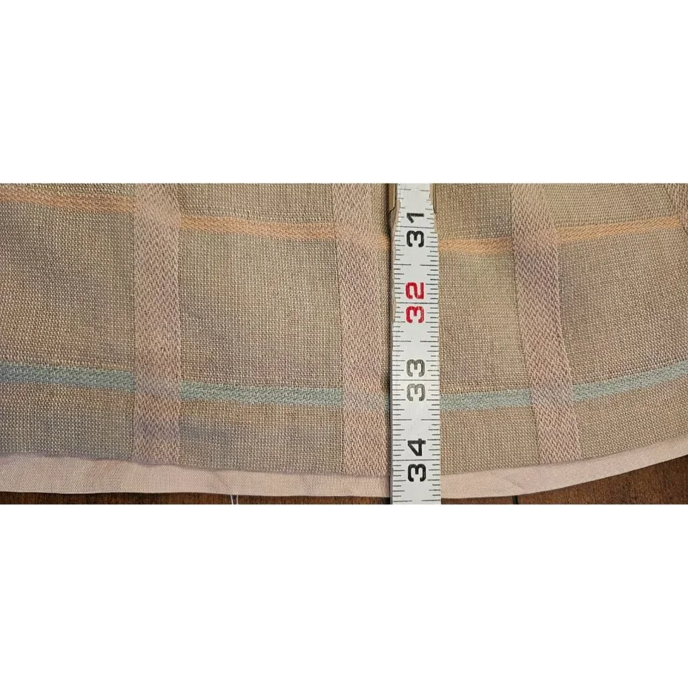 Vintage 90's Dress Size 10 Tan plaid  Santa Jim‎ tremblay